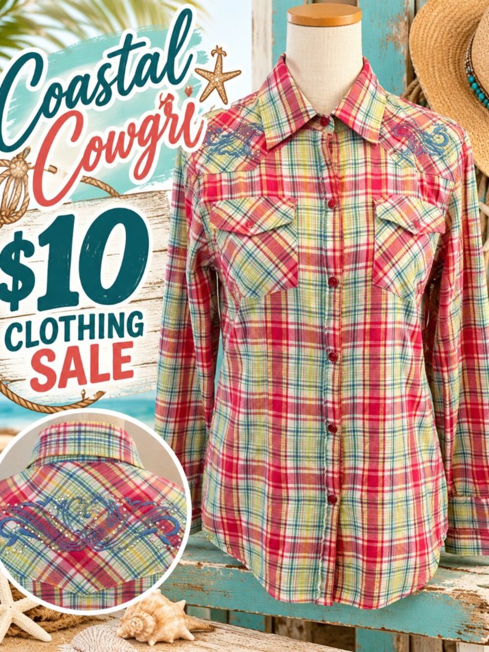 GIBSON Women's Western Embroidered Shirt